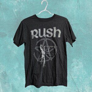 RUSH band charcoal grey tee official merch | pre-loved | size men's medium